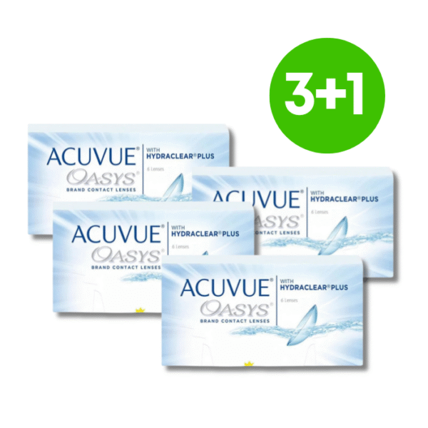 Acuvue Oasys con Hydraclear Plus 3+1 Pack